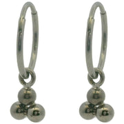 ti2-titanium-triple-bead-charm-hoop-earrings---natural-polished-silver-34455946
