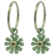 ti2-titanium-ten-petal-flower-charm-hoop-earrings---light-green-34455961