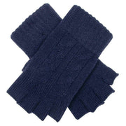 dents-fingerless-cable-knit-gloves---navy-34477696