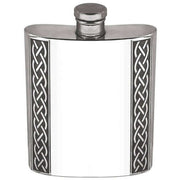 english-pewter-company-6oz-embossed-celtic-band-flask---silver-34473033