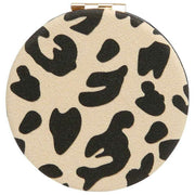 Alice Wheeler London Animal Print Round Mirror - Light Leopard/Black