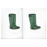 Dalaco Boots Embroidered Cotton Handkerchiefs - White/Green