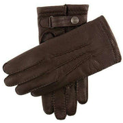 Dents Badminton Heritage Cashmere-Lined Leather Gloves - Bark Brown