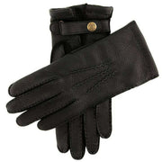 Dents Badminton Heritage Cashmere-Lined Leather Gloves - Black