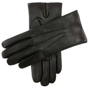 Dents Bath Cashmere-Lined Leather Gloves - Black