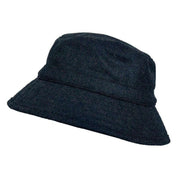 Dents Coniston Abraham Moon Plain Tweed Bucket Hat - Navy