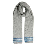 Dents Donegal Yarn Knit Scarf - Dove Grey