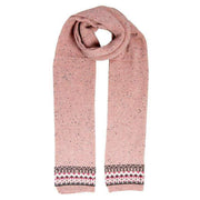 Dents Donegal Yarn Knit Scarf - Rose Pink