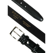 Dents Heritage Lined Full-Grain Leather Belt - Black