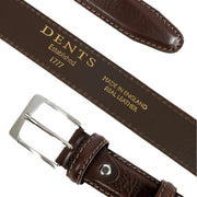 Dents Heritage Lined Full-Grain Leather Belt - Brown