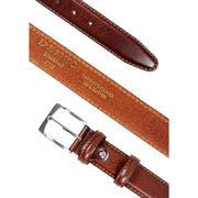 Dents Heritage Lined Full-Grain Leather Belt - Oxblood Brown