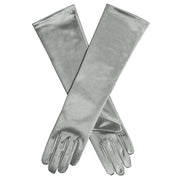 Dents Melissa Long Below Elbow Satin Gloves - Silver