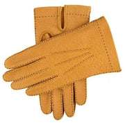Dents Melton Heritage Peccary Leather Gloves - Cork Yellow