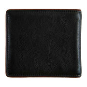 Dents Severn Leather RFID Blocking Bifold Wallet - Black/Dark Tan