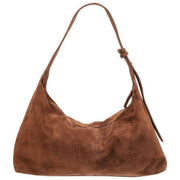Elie Beaumont Suede Slouch Bag - Mid Brown