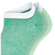 Esprit Allover Stripe 2 Pack Sneaker Socks - Green