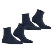 Esprit Basic Pure 2 Pack Short Socks - Space Blue