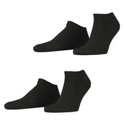 Esprit Basic Uni 2 Pack Sneaker Socks - Anthracite Grey
