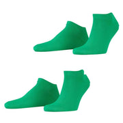 Esprit Basic Uni 2 Pack Sneaker Socks - Apple Green