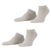 Esprit Basic Uni 2 Pack Sneaker Socks - Storm Grey