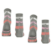 Esprit Brushed Stripes 2-Pack Socks - Light Grey