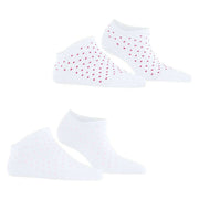 Esprit Fine Dot 2 Pack Sneaker Socks - Cream