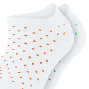 Esprit Fine Dot 2 Pack Sneaker Socks - White