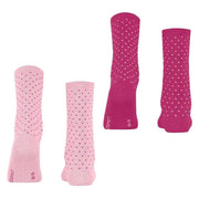 Esprit Fine Dot 2 Pack Socks - Pink