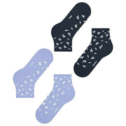Esprit Twig 2 Pack Socks - Blue/Navy