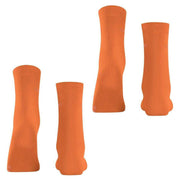 Esprit Uni 2 Pack Socks - Fire Orange