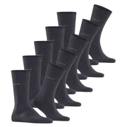 Esprit Uni 5 Pack Socks - Anthracite Grey