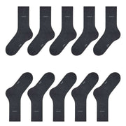 Esprit Uni 5 Pack Socks - Anthracite Grey