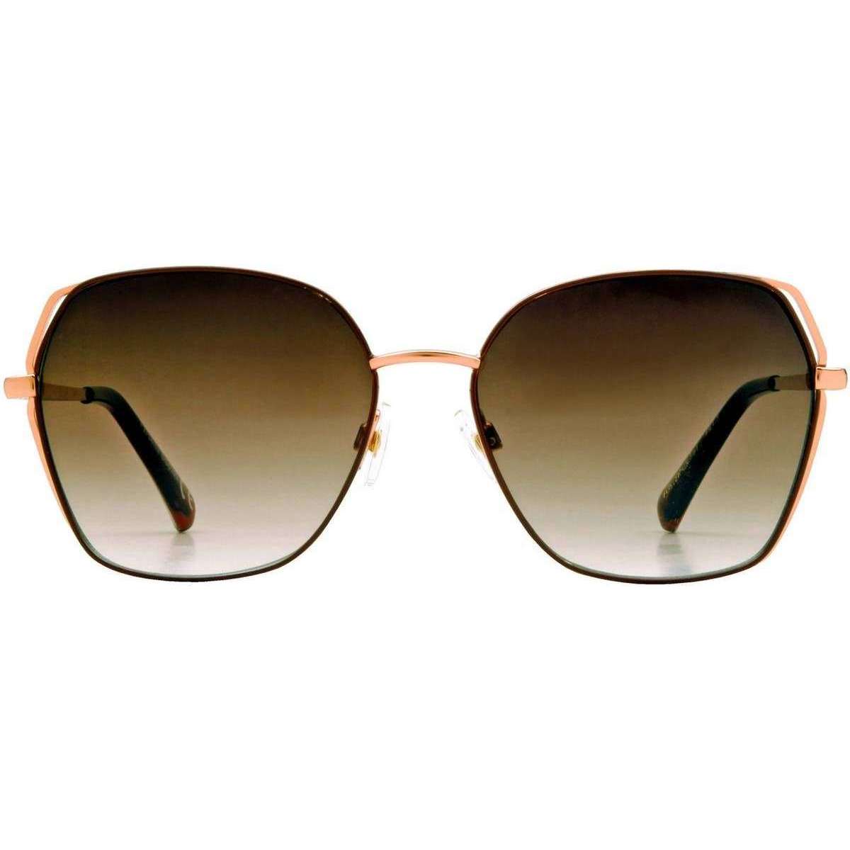 Foster Grant Women's Rose Gold Aviator Sunglasses