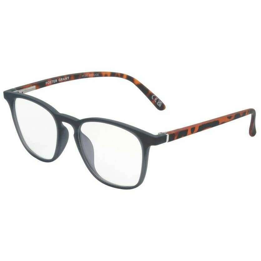 Foster Grant Matte Navy Spruce Blue Light Tech Reading Glasses