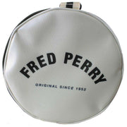 Fred Perry Classic Barrel Bag - Black/Ecru Cream