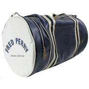 Fred Perry Classic Barrel Bag - Navy/Ecru Cream