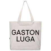 Gaston Luga Canvas-Einkaufstasche – Wolkencreme