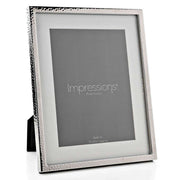 Juliana Silver Plated Hammered Metal Photo Frame 6 x 8 - Silver