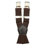Knightsbridge Neckwear XL Plain Clip Style Braces - Brown