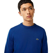 Lacoste Organic Cotton Crew Neck Sweatshirt - Cobolt Blue