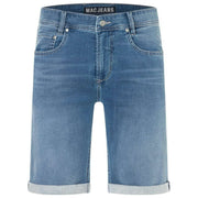 MAC Jeans Jog'N Light Sweat Denim Shorts - Summer Blue Used Authentic