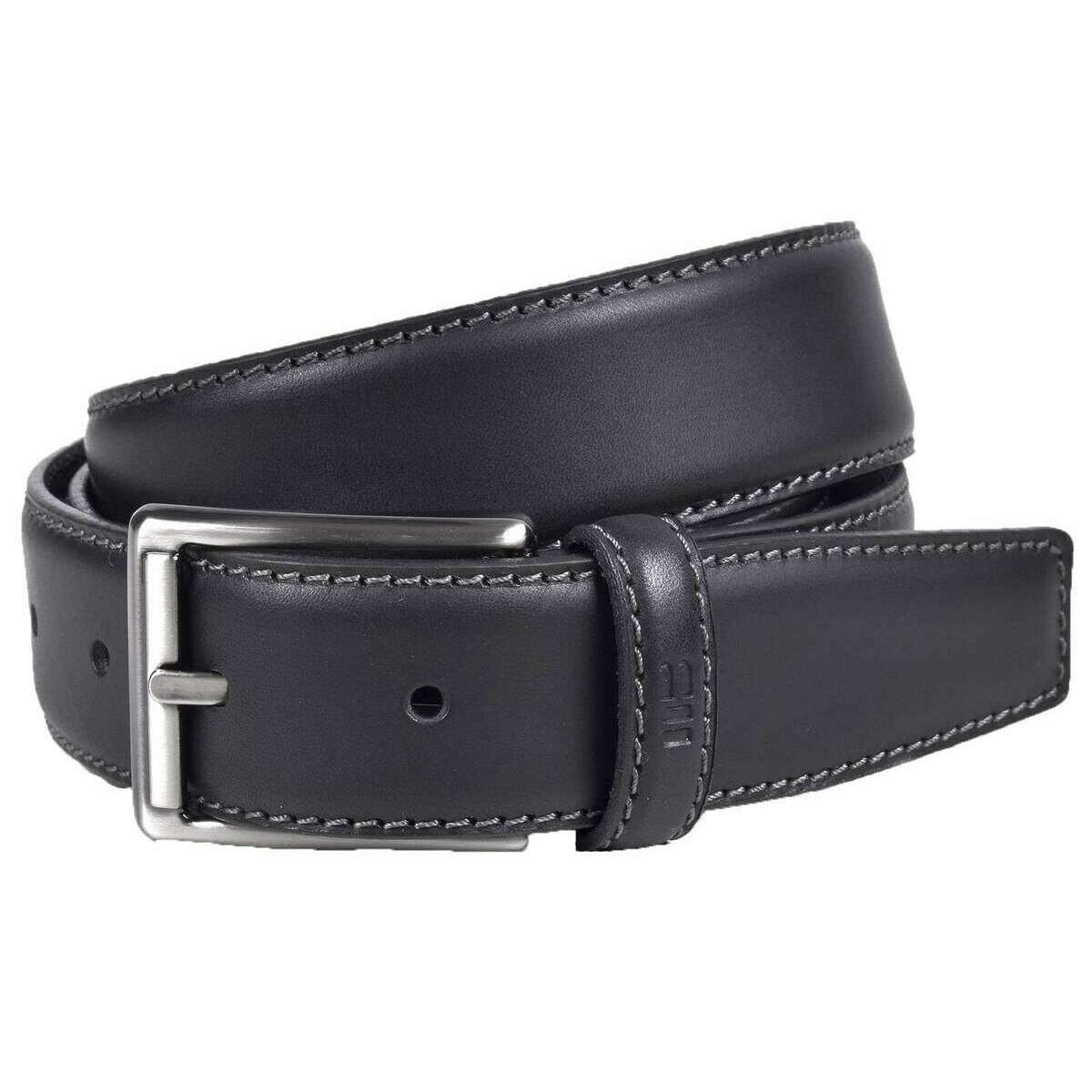 Mens Black Miguel Bellido Classic Leather Belt – KJ Beckett