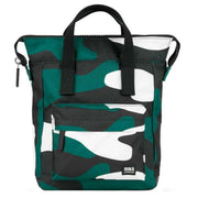 Roka Bantry B Small Urban Rose Camo Recycled Canvas Backpack - Green/White/Black