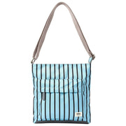 Roka Kennington B Medium Recycled Canvas Crossbody Bag - Blue Stripe
