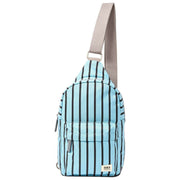 Roka Willesden B Large Recycled Canvas Crossbody Bag - Blue Stripe