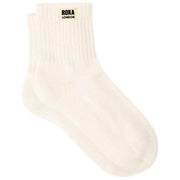 Roka Windsor Solid Crew Socks - Marshmallow White