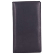 Smith and Canova Distressed Leather Folded Travel Wallet - Black