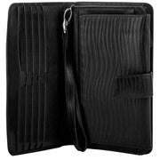 Smith and Canova Embossed Leather Card and Document Wallet - Black