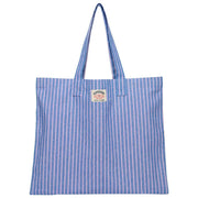 Superdry & Co Oxford Stripe Tote Bag - Broker Navy/Pink Stripe