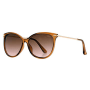Suuna Classic Cat Eye Sunglasses - Crystal Brown/Shiny Light Gold